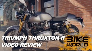 2016 Triumph Thruxton R Review Exclusive First Ride [upl. by Alake]