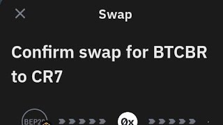 How To swap BTCBR Airdrop Token Other Tokens In Trust Wallet Step by step Procedure btcbr [upl. by Ydasahc]