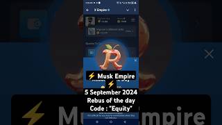 X empire daily Rebus of the day Code  X empire daily combo  X empire investment today xempire [upl. by Desi]