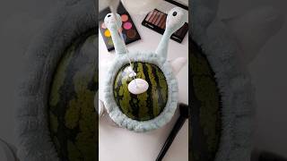 Even the watermelon wants to be beautiful🥺 asmr skincare makeup [upl. by Darej]