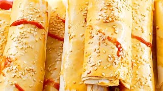 Crispy Meat Borek Recipe  Turkish Burek ASMR Tutorial [upl. by Eldwen746]