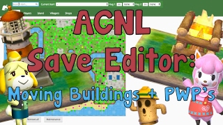 ACNL Save Editor How to Move Buildings  Public Works Projects [upl. by Jess]