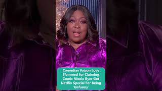 Comedian Faizon Love Slammed for Claiming Comic Nicole Byer Got Netflix Special For Being ‘Unfunny’ [upl. by Nnahtebazile]