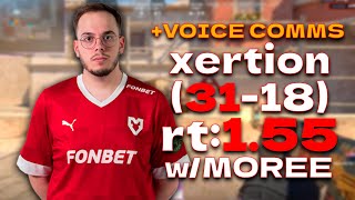 🔥xertioN 3118 rt155 wMOREE VOICE COMMS mirage l cs2 pov [upl. by Marshal69]