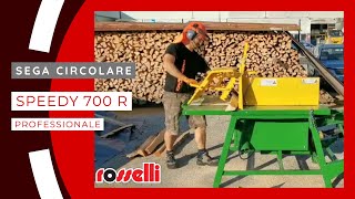 Nuova sega circolare professionale collegata al trattore con lama 700  Speedy 700 R  Rosselli Snc [upl. by Rozele]