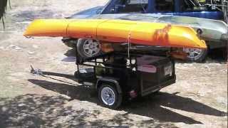 HOW TO  KAYAK FISHING TRAILERS  diy LOWES TRAILER [upl. by Amliw]