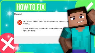 🔧How To Fix Minecraft GLFW Error 65542 WGL The Driver Does Not Appear To Support OpenGL TLauncher [upl. by Oknuj]