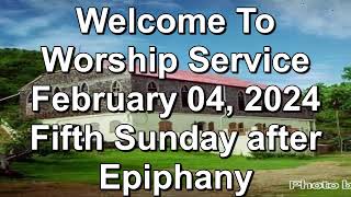 Fifth Sunday after Epiphany  February 04 2024 [upl. by Shirk]