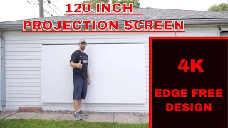 AmazonBasics 120 inch projection screen review [upl. by Coit]