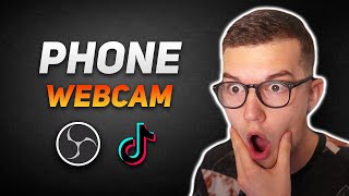 Use ANY Phone as Webcam in OBS or TikTok Live Studio SUPER EASY [upl. by Ettenal]