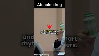 Atenolol drug pharmacy medicaldoctor shorts youtubeshorts health healthtips [upl. by Susej]