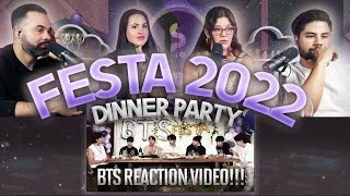 BTS quotFesta 2022 Dinner Partyquot Reaction  PART 2 We werent ready for that 😢  Couples React [upl. by Xuaegram]