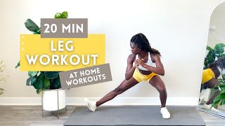 20 MINUTE LEG WORKOUT FOR RUNNERS  STRENGTHEN YOUR QUADS HIPS HAMSTRINGS GLUTES  CALVES [upl. by Yaner]