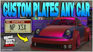 GTA 5 CUSTOM PLATES HOW TO CREATE CUSTOM LICENSE PLATES IN GTA ONLINE Make Custom Plates 2023 [upl. by Llecrad]