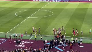 West Ham fans applauding Luton players off the pitch 😱 [upl. by Ratna]