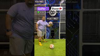 Golfer vs Boxer Reaction Challenge with Escalating Speed on Footbot🔥reaction challenge [upl. by O'Carroll]