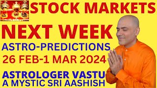 STOCK MARKETS 26FEB1 MAR 2024 ASTROLOGY ASTROVASTU EXPERT A MYSTIC SRI AASHISH WHATSAPP 9674529828 [upl. by Buller591]