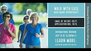 OAAA Lunch amp Learn Webinar Walk With Ease Minigrant Program Guidance [upl. by Veleda286]