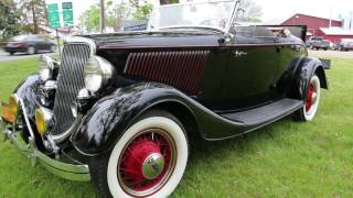 Review of a 1934 Ford Model 40 Roadster w Rumble Seat For SaleFlathead V8Hershey Senior Award [upl. by Inaja]