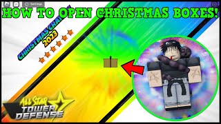 ALL CODES🎁HOW TO OPEN NEW CHRISTMAS BOXES ABC amp IIIIII amp WHEN ALL STAR TOWER DEFENSE THEORY [upl. by Rosdniw]