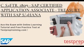 How to prepare for CS4FTR1809 – Treasury with SAP S4HANA Exam [upl. by Allista]