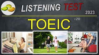 TOEIC Listening Test 20 TOEIC Asia set Japan examination 2023 [upl. by Ford]