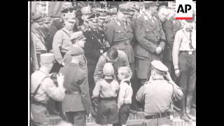 GERMAN KIDS MARCH PAST HITLER  SOUND [upl. by Berl]