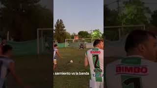 LA SARMIENTO VS LA BANDA ⚽ futbol golazo soccer [upl. by Ramsa]