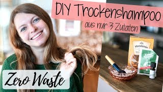 Trockenshampoo Anwendung  selbermachen  ZERO WASTE  Lilies Diary [upl. by Aener]