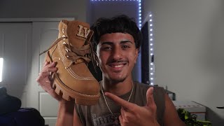 ASMR DESIGNER LV BOOTSHOE UNBOXING SHOE REVIEW TAPPING AND WHISPERSFALL TIME SHOE UNBOXING ASMR [upl. by Anrat]