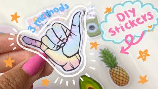 3 Ways to Make DIY Stickers  Using Stuff You Have At Home [upl. by Marcy665]