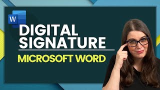 How to Create a Digital Signature in Word [upl. by Ayoral863]