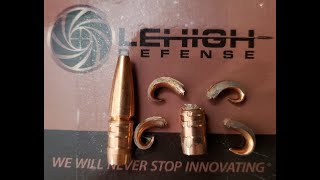 152 gr 30cal Lehigh Defense Controlled Chaos low and mid velocity 308 Win  high 300 PRC gel test [upl. by Rocher]