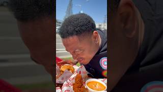 This One Hurt…Spicy Chicken Tender Challenge foodie foodchallenge friedchicken losangeles la [upl. by Eruot]