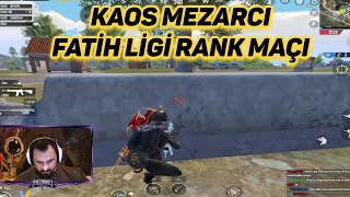 FATİH LİGİ FULL RANK MAÇI  Kaos Mezarcı pubg mobile yayın kesitleri [upl. by Margery]