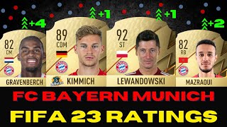 FIFA 23  FC BAYERN MUNICH Ratings Prediction  Lewandowski💥 Kimmich🤯 Mazraoui⚡ Gravenberch 🧐 [upl. by Rednael]