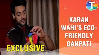 Karan Wahi REVEALS how Rithvik Dhanjani and Rakesh Bapat influenced him to make ecofriendly Ganpati [upl. by Eessac]