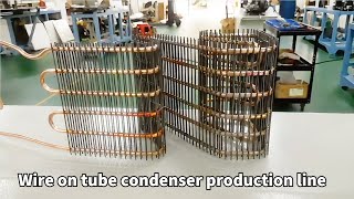 Wire on tube condenser production line [upl. by Ellehcor]