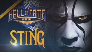 Sting wird in die WWE Hall of Fame aufgenommen Raw 11 Januar 2016 [upl. by Ariik]