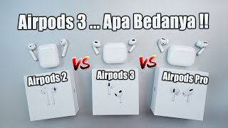 Jangan Salah Pilih Review Airpods 3 vs Airpods Pro Indonesia [upl. by Adeehsar176]