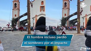 Volador de Papantla quotarrollaquot a un hombre que miraba la danza y se viraliza [upl. by Aprilette]