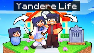 Having a YANDERE LIFE in Minecraft [upl. by Enitsirk]