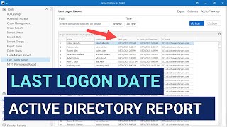 Get Last Logon Date for All Active Directory Users [upl. by Fariss625]