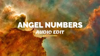 angel numbers sped up  chris brown edit audio [upl. by Eenehs579]