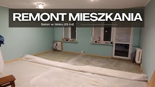 METAMORFOZA Mieszkania TANIM KOSZTEM na YouTube  SALON cz14  Szybki Remont Przed i Po Najemcy [upl. by Benildis]