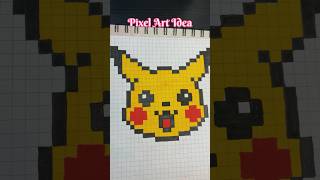 Pixel Art Idea💛 fyp pixelart shorts shortvideo pikachu shortsfeed youtubeshorts trending [upl. by Yzzik762]