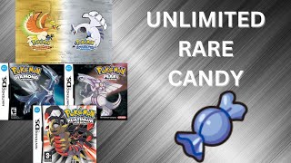 Pokemon GoldSilver  Rare Candy Cheat  MUST SEE [upl. by Horlacher]