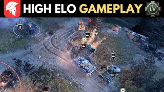 Company of Heroes 3  HIGH ELO GAMEPLAY  British Forces Gameplay  4vs4 Multiplayer  No Commentary [upl. by Emmalee]