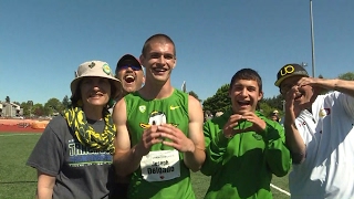 2017 Pac12 Track amp Field Championships Oregons Joe Delgado taking 2nd place in decathlon is a [upl. by Eciram]