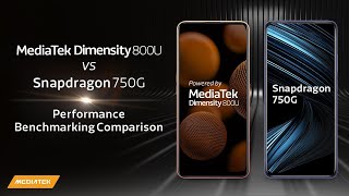 MediaTek Dimensity 800U vs Snapdragon 750G  Performance Benchmarking Comparison [upl. by Yrokcaz]